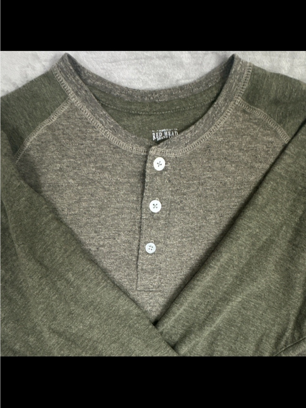 Red Head Brand Co. Men’s Gray Raglan Crew Neck Pullover Sweatshirt Sz M Lot of 2